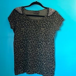 Cheetah Beaded print tee